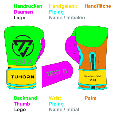 Personalisierte Boxhandschuhe